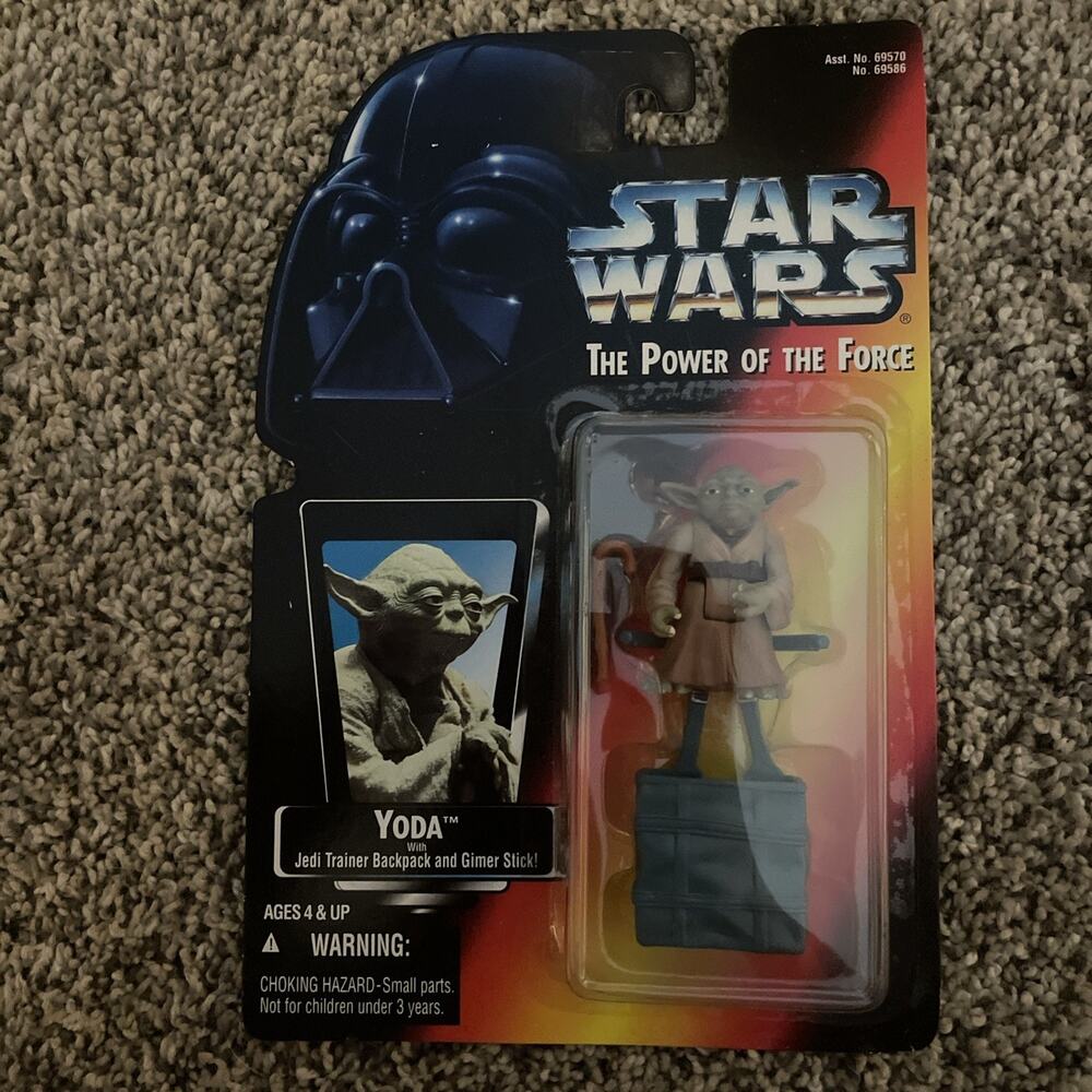 Kenner Star Wars Yoda With Jedi Trainer Backpack And Gimer Stick Action Figure
